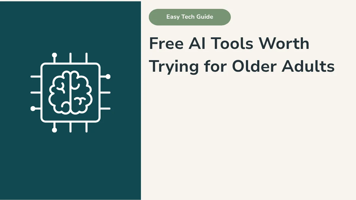 Free AI Tools Worth Trying for Older Adults in Australia