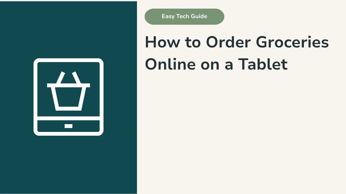 How to Order Groceries Online on a Tablet in Australia