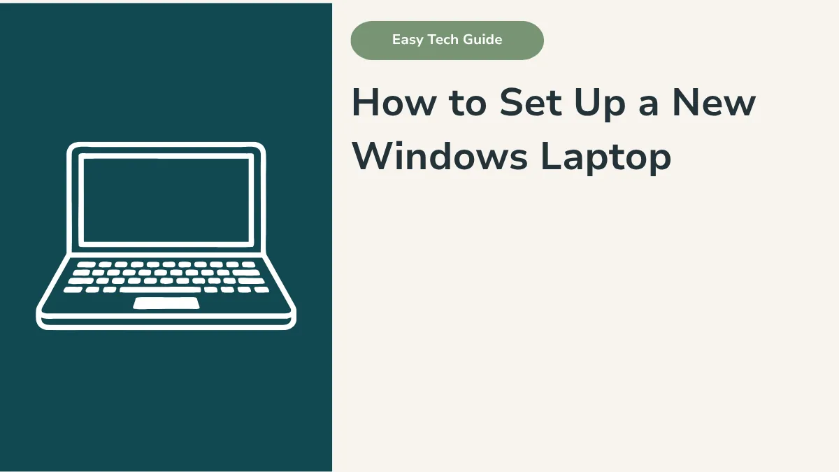 How to Set Up a New Laptop for a Senior