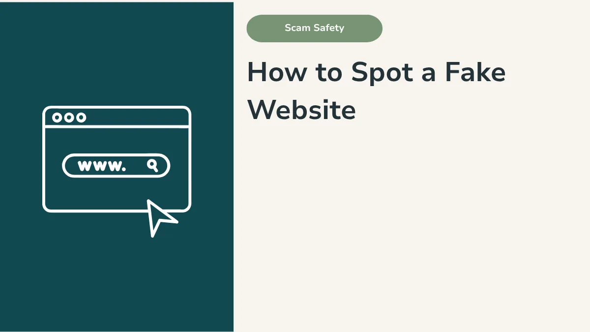 How to Spot a Fake Website