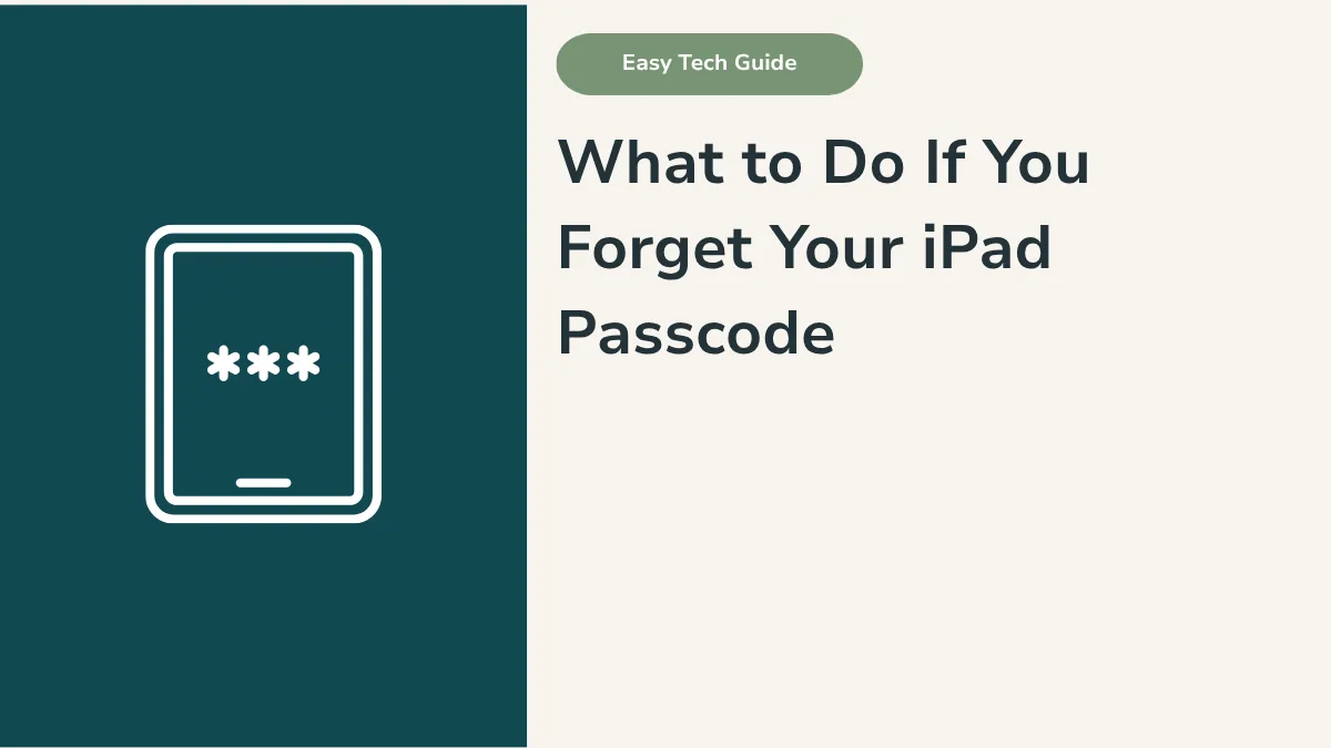 What to Do If You Forget Your iPad Passcode in Australia