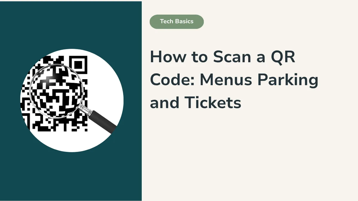 How to scan a QR code for menus parking and tickets