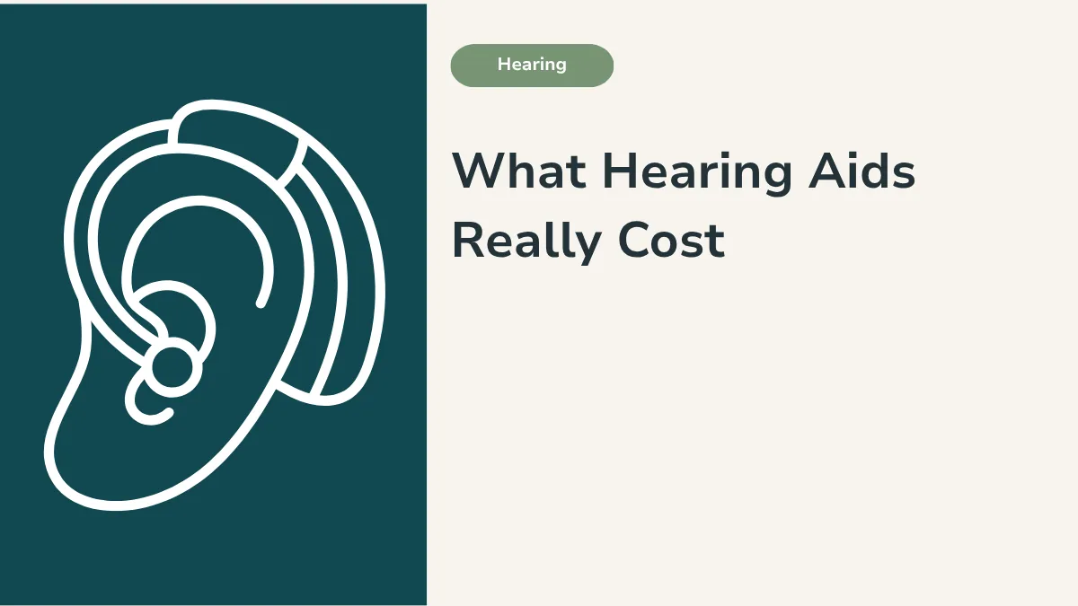 What hearing aids really cost