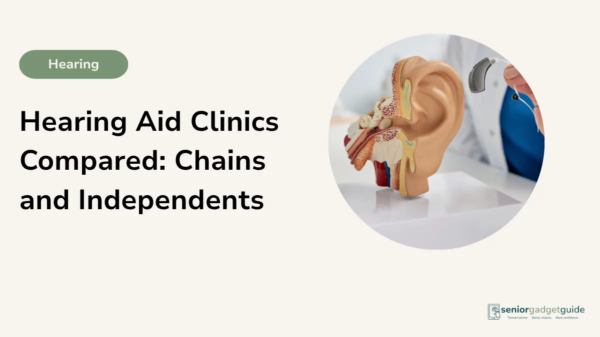 Hearing aid clinics compared, chains and independents